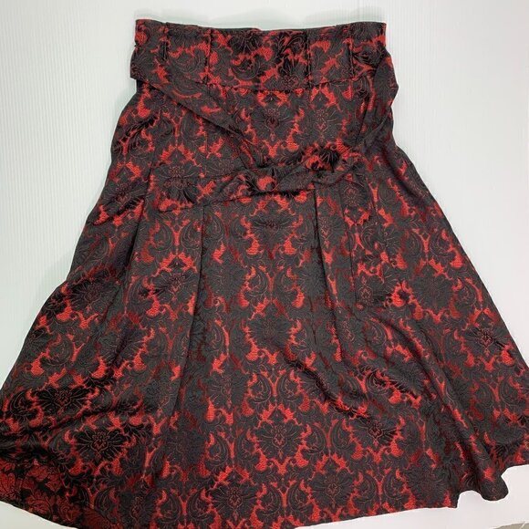 New York & Co Midi Skirt Size 8 Floral Jacquard Midi Party Wedding - Picture 12 of 12